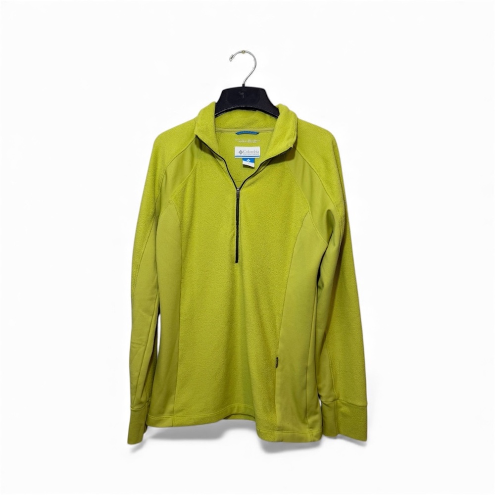 Columbia Sport Fleece Jacket Lime Green Size M